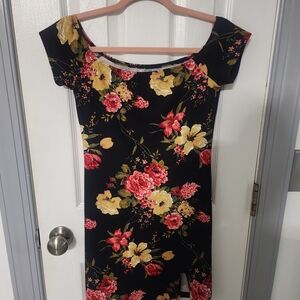 Floral Off-Shoulder Dress